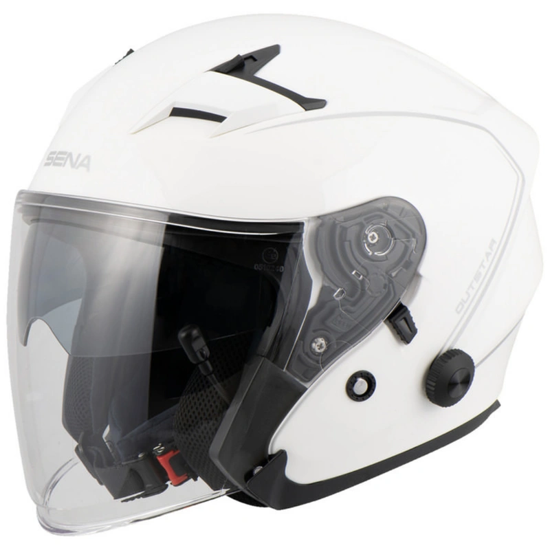 Sena Outstar White Motorcycle Helmet