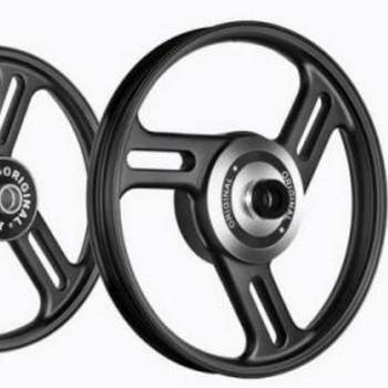 Image of black alloy wheel