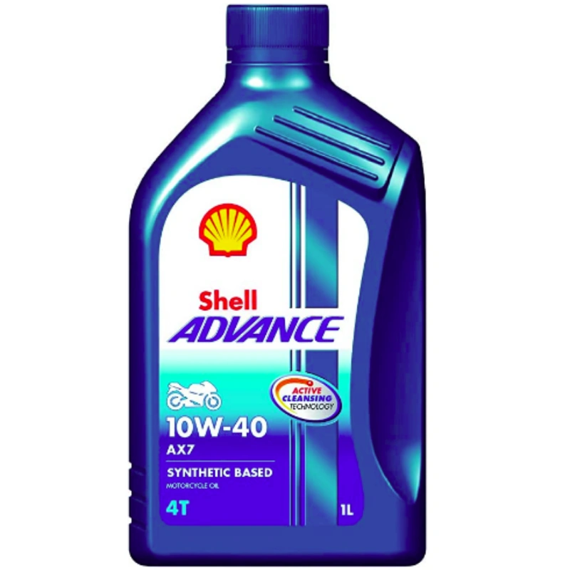 Shell Advance AX7 10W-40 synthetic based motorcycle engine oil