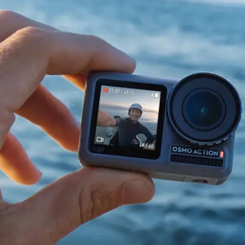 Image of DJI Osmo Action Camera in hand