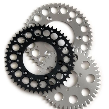 Image of three motorcycle sprockets