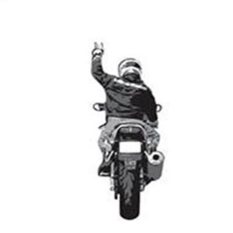double file hand signal for bikers