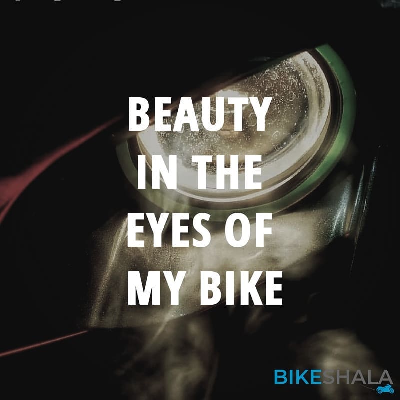 Beauty in the eyes of my bike