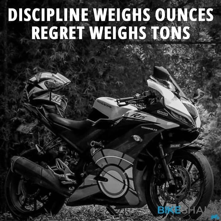 Discipline weighs ounces, Regret weighs tons