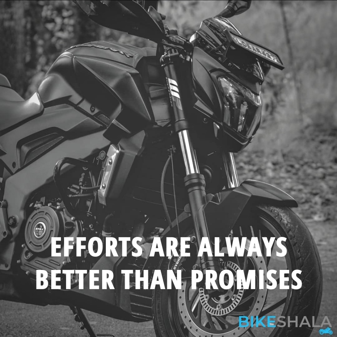 Efforts are always better than promises