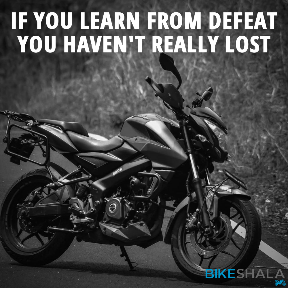 If you learn from defeat, you haven't really lost