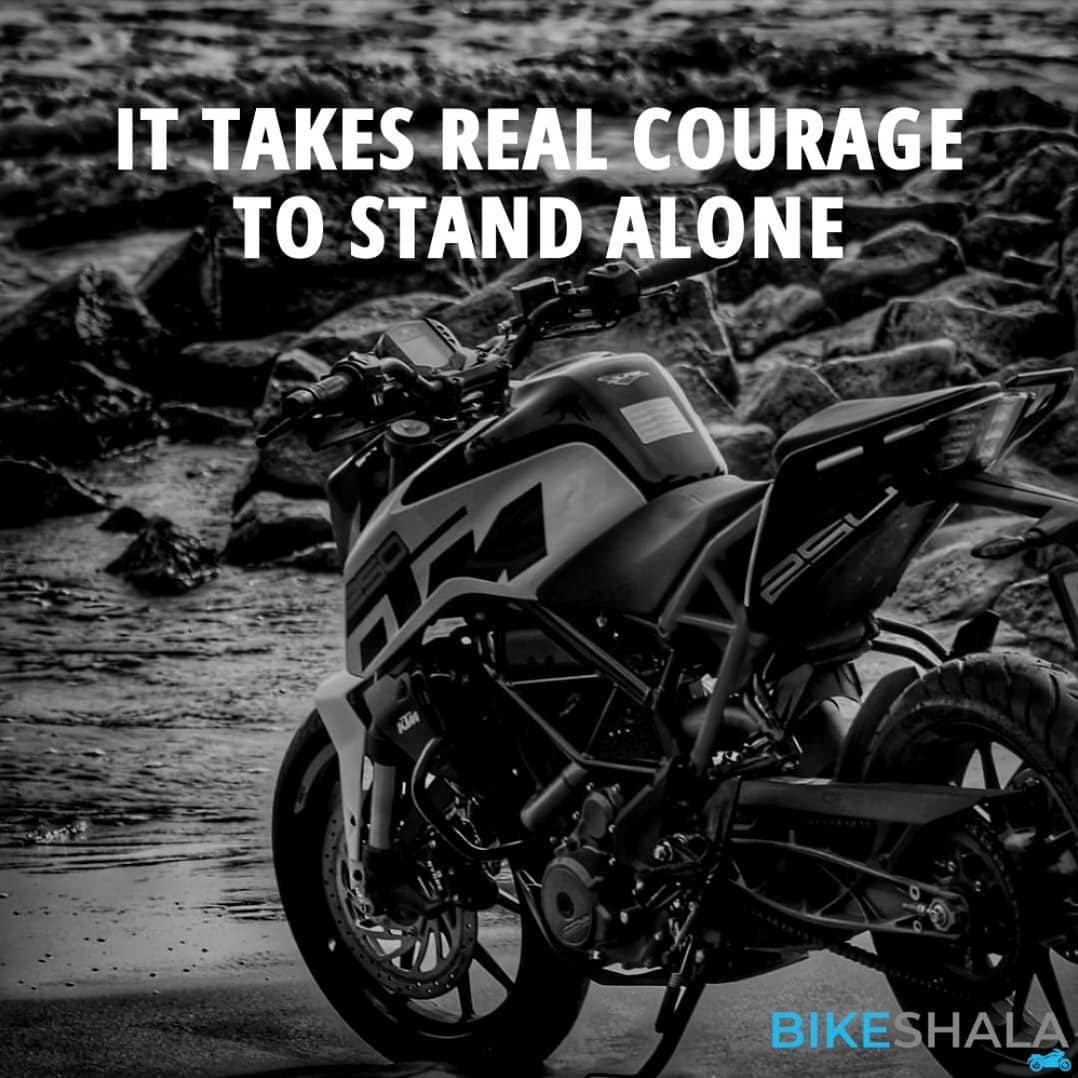 It takes real courage to stand alone