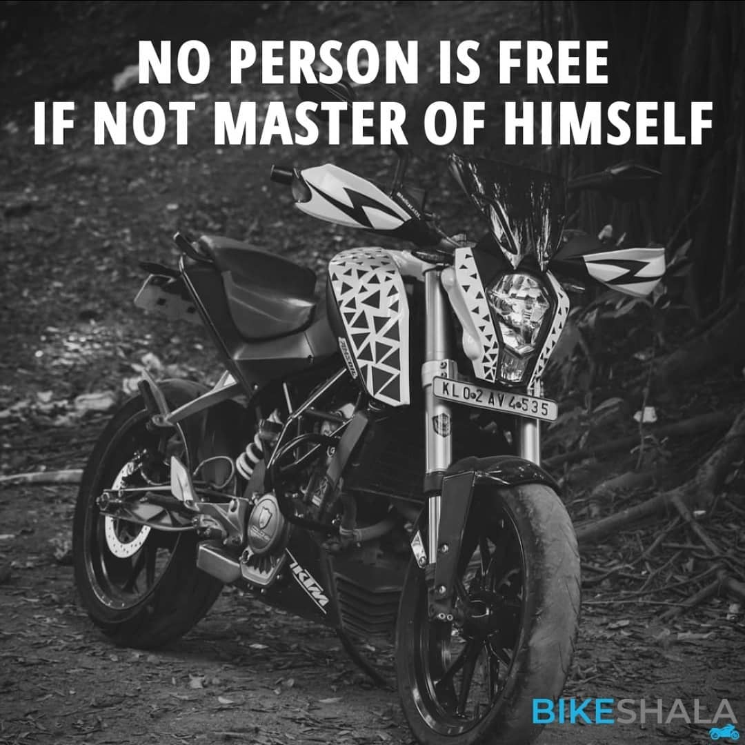 No person is free if not master of himself
