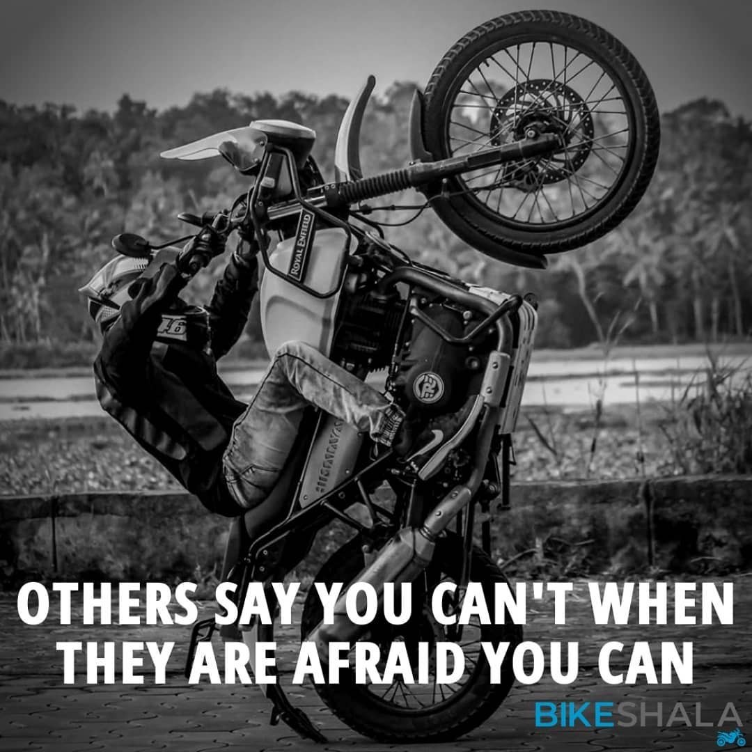 Others say you can't when they are afraid you can