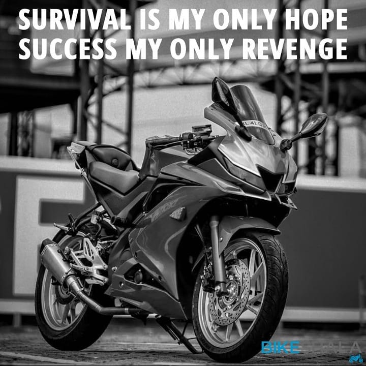 Survival is my only hope, success my only revenge