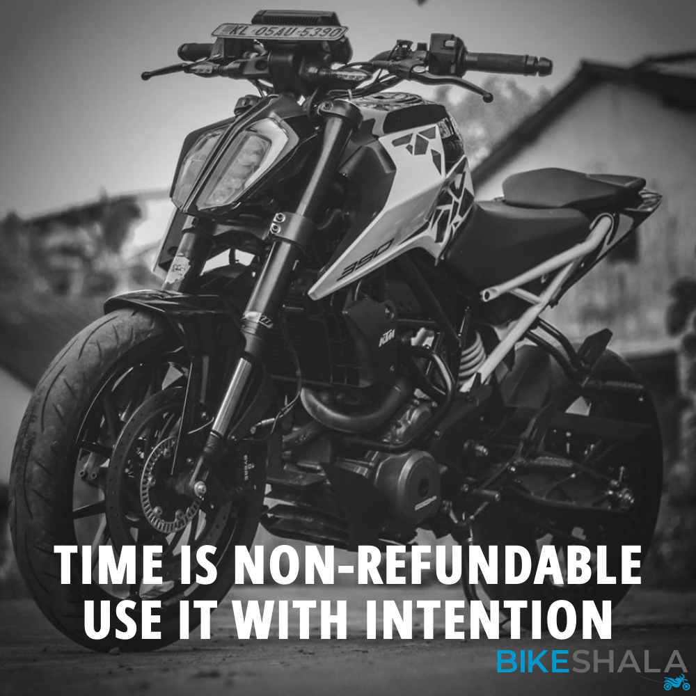 Time is non-refundable, use it with intention