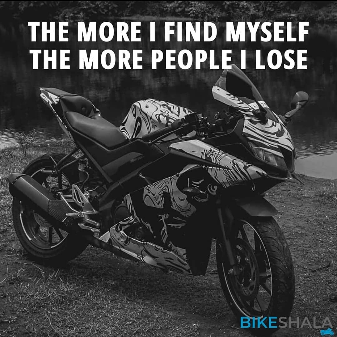 The more I find myself, The more people I lose