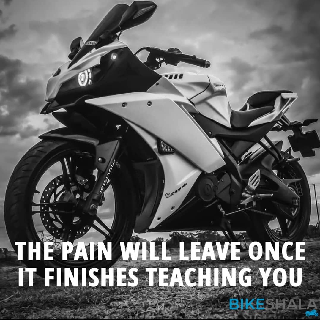 The pain will leave once it finishes teaching you